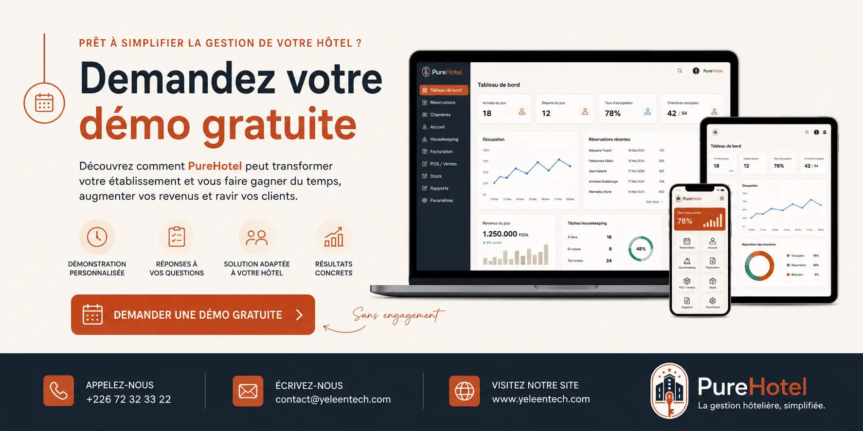 Demander une démo PureHotel